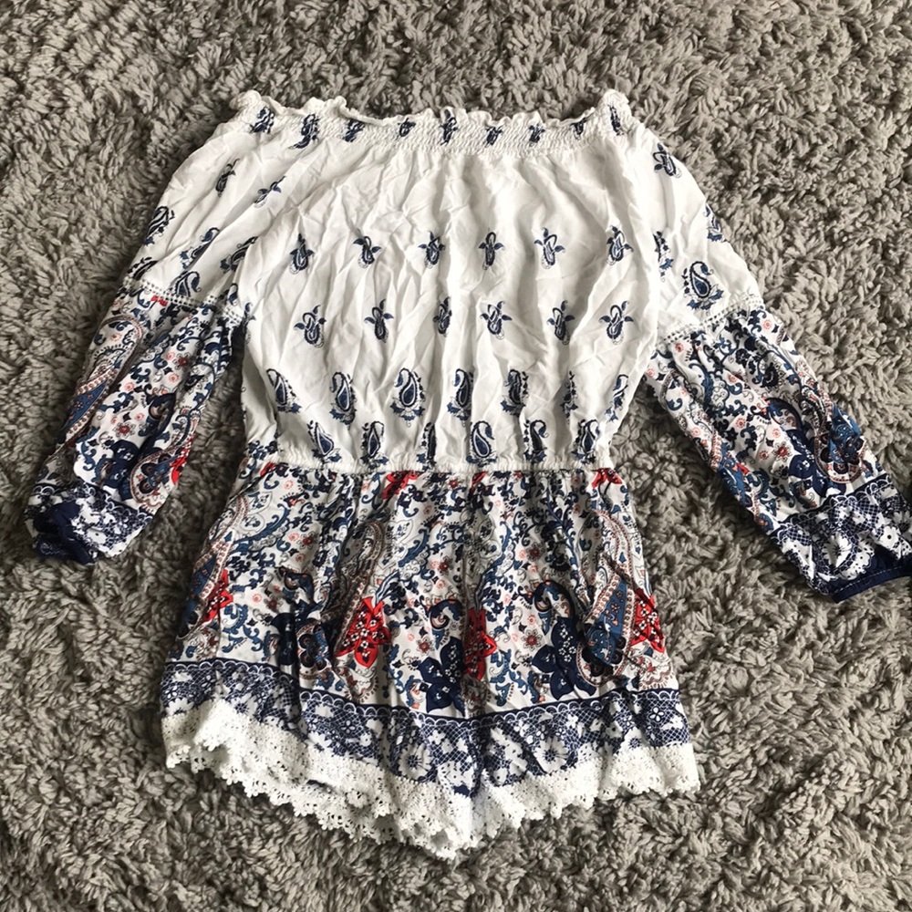 Off the shoulder romper